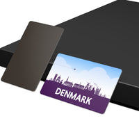 dhcrafts Fridge Magnet Rectangle Acrylic Glass (8.6 x 5.4 cm) Purple Denmark Design Pack of 1