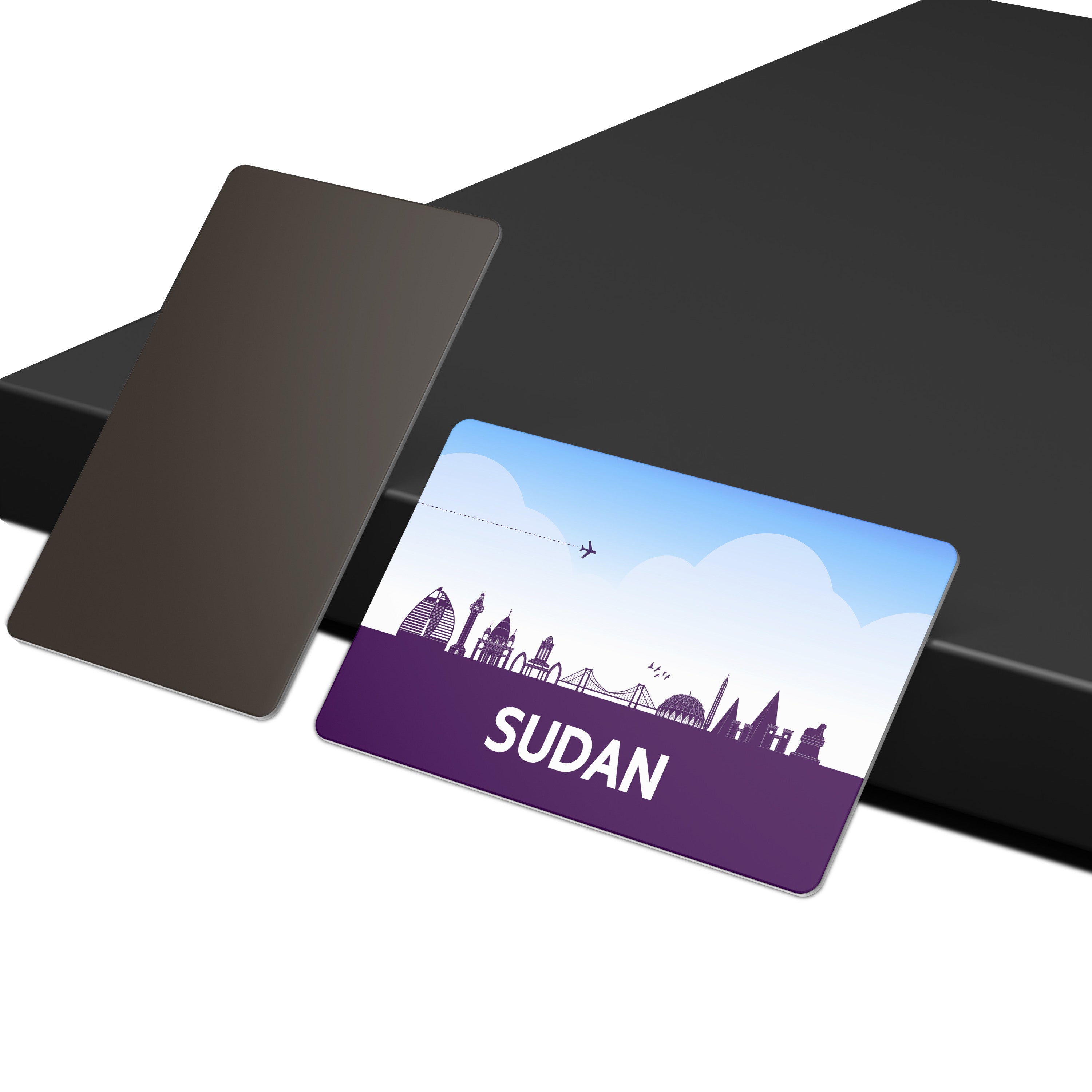 dhcrafts Fridge Magnet Rectangle Acrylic Glass (8.6 x 5.4 cm) Purple Sudan Design Pack of 1