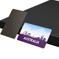 dhcrafts Fridge Magnet Rectangle Acrylic Glass (8.6 x 5.4 cm) Purple Australia Design Pack of 1