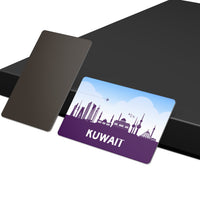 dhcrafts Fridge Magnet Rectangle Acrylic Glass (8.6 x 5.4 cm) Purple Kuwait Design Pack of 1