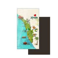 dhcrafts Fridge Magnet Rectangle Acrylic Glass (8.6 x 5.4 cm) Multicolor Kerala D1 Design Pack of 1