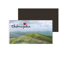 dhcrafts Fridge Magnet Rectangle Acrylic Glass (8.6 x 5.4 cm) Multicolor Karnataka Chikmangalur D4 Design Pack of 1