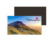 dhcrafts Fridge Magnet Rectangle Acrylic Glass (8.6 x 5.4 cm) Multicolor Karnataka Chikmangalur D5 Design Pack of 1