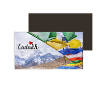 dhcrafts Fridge Magnet Rectangle Acrylic Glass (8.6 x 5.4 cm) Multicolor Ladakh Design Pack of 1