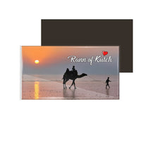 dhcrafts Fridge Magnet Rectangle Acrylic Glass (8.6 x 5.4 cm) Multicolor Gujarat Rann Of Kutch Design Pack of 1