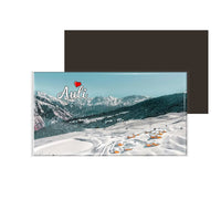 dhcrafts Fridge Magnet Rectangle Acrylic Glass (8.6 x 5.4 cm) Multicolor Uttarakhand Auli Design Pack of 1
