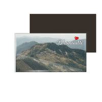 dhcrafts Fridge Magnet Rectangle Acrylic Glass (8.6 x 5.4 cm) Multicolor Uttarakhand Dhanaulti Design Pack of 1