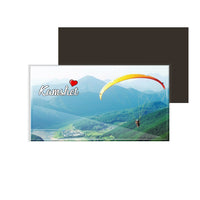 dhcrafts Fridge Magnet Rectangle Acrylic Glass (8.6 x 5.4 cm) Multicolor Maharashtra Kamshet Design Pack of 1