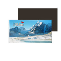 dhcrafts Fridge Magnet Rectangle Acrylic Glass (8.6 x 5.4 cm) Multicolor Sikkim D2 Design Pack of 1