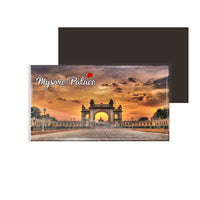 dhcrafts Fridge Magnet Rectangle Acrylic Glass (8.6 x 5.4 cm) Multicolor Karnataka Mysore Palace Design Pack of 1