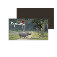 dhcrafts Fridge Magnet Rectangle Acrylic Glass (8.6 x 5.4 cm) Multicolor Assam Kaziranga Design Pack of 1