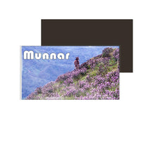dhcrafts Fridge Magnet Rectangle Acrylic Glass (8.6 x 5.4 cm) Kerala Munnar D1 Neelakurinji Design Pack of 1