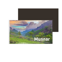 dhcrafts Fridge Magnet Rectangle Acrylic Glass (8.6 x 5.4 cm) Kerala Munnar D3 Design Pack of 1