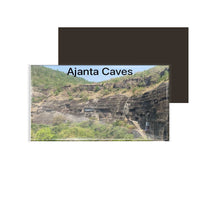 dhcrafts Fridge Magnet Rectangle Acrylic Glass (8.6 x 5.4 cm) Maharashtra Ajanta Caves Design Pack of 1