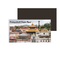 dhcrafts Fridge Magnet Rectangle Acrylic Glass (8.6 x 5.4 cm) Nepal Pashupatinath Temple Design Pack of 1