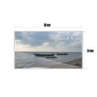 dhcrafts Multicolor Tamil Nadu Sangumal Beach Design Rectangular Acrylic Fridge Magnet / Magnetic Card Pack of 1 (8.6cm x 5.4cm)