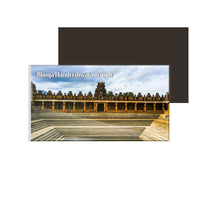 dhcrafts Multicolor Karnataka Bhoga Nandeeshwara Temple Design Rectangular Acrylic Fridge Magnet / Magnetic Card Pack of 1 (8.6cm x 5.4cm)