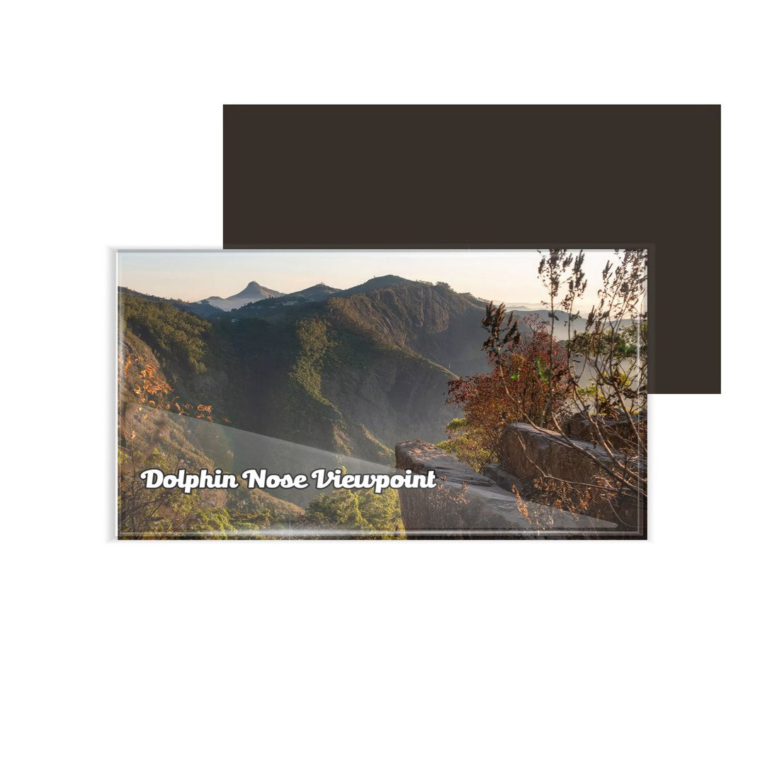 dhcrafts Multicolor Tamil Nadu Dolphin Nose Viewpoint Design Rectangular Acrylic Fridge Magnet / Magnetic Card Pack of 1 (8.6cm x 5.4cm)