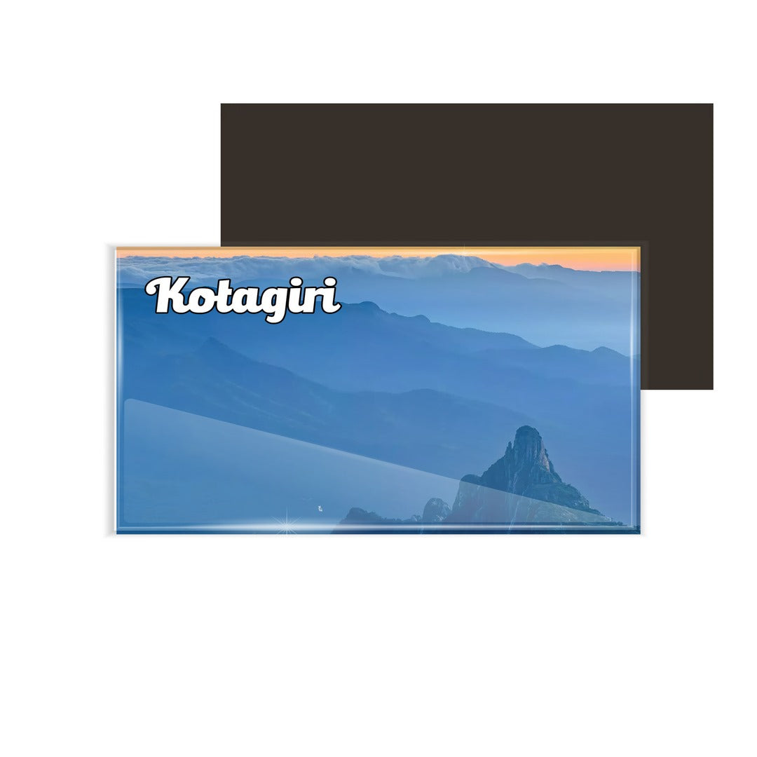 dhcrafts Multicolor Tamil Nadu Kotagiri Design Rectangular Acrylic Fridge Magnet / Magnetic Card Pack of 1 (8.6cm x 5.4cm)