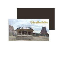 dhcrafts Multicolor Tamil Nadu Virudhachalam Design Rectangular Acrylic Fridge Magnet / Magnetic Card Pack of 1 (8.6cm x 5.4cm)