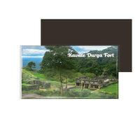 dhcrafts Multicolor Karnataka Kavaledurga Fort Design Rectangular Acrylic Fridge Magnet / Magnetic Card Pack of 1 (8.6cm x 5.4cm)