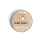dhcrafts Round Fridge Magnet Brown Color French Bulldog Pet Dog Glossy Finish Design Pack of 1