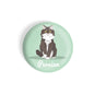 dhcrafts Round Fridge Magnet Green Color Persian Pet Cat Glossy Finish Design Pack of 1