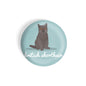dhcrafts Round Fridge Magnet Blue Color British Shorthair Pet Cat Glossy Finish Design Pack of 1