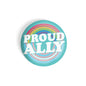 dhcrafts Round Fridge Magnet Blue Color LGBTQ Proud Ally D6 Glossy Finish Design Pack of 1 (58 mm)