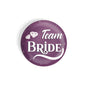 dhcrafts Round Fridge Magnet Purple Color Team Bride D1 Glossy Finish Design Pack of 1 (58 mm)