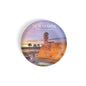 dhcrafts Round Fridge Magnet Multicolor St. Augustine Castillo De San Marcos D1 Glossy Finish Design Pack of 1 (58 mm)