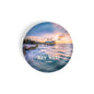 dhcrafts Round Fridge Magnet Multicolor Key West D2 Glossy Finish Design Pack of 1