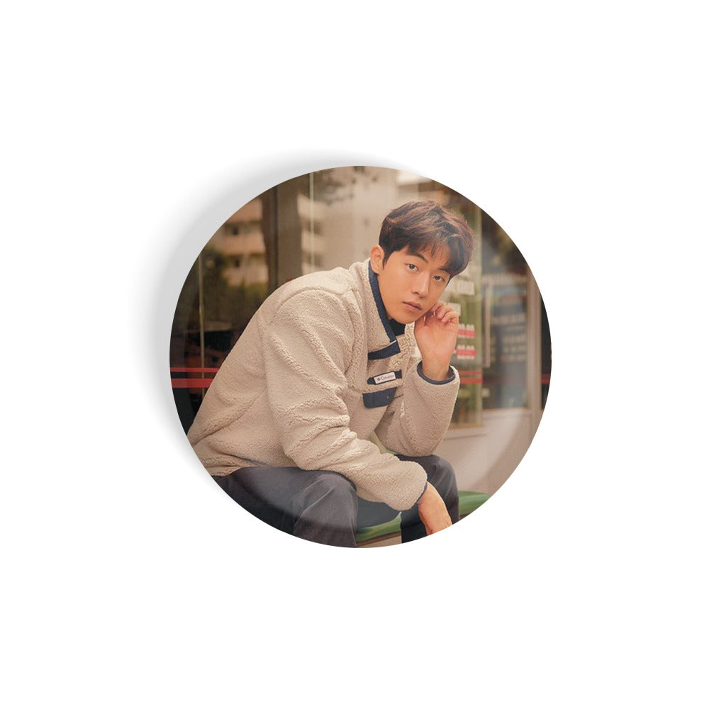 dhcrafts Round Fridge Magnet Multicolor Color Kdrama Actor Nam Joo Hyuk D4 Glossy Finish Design Pack of 1