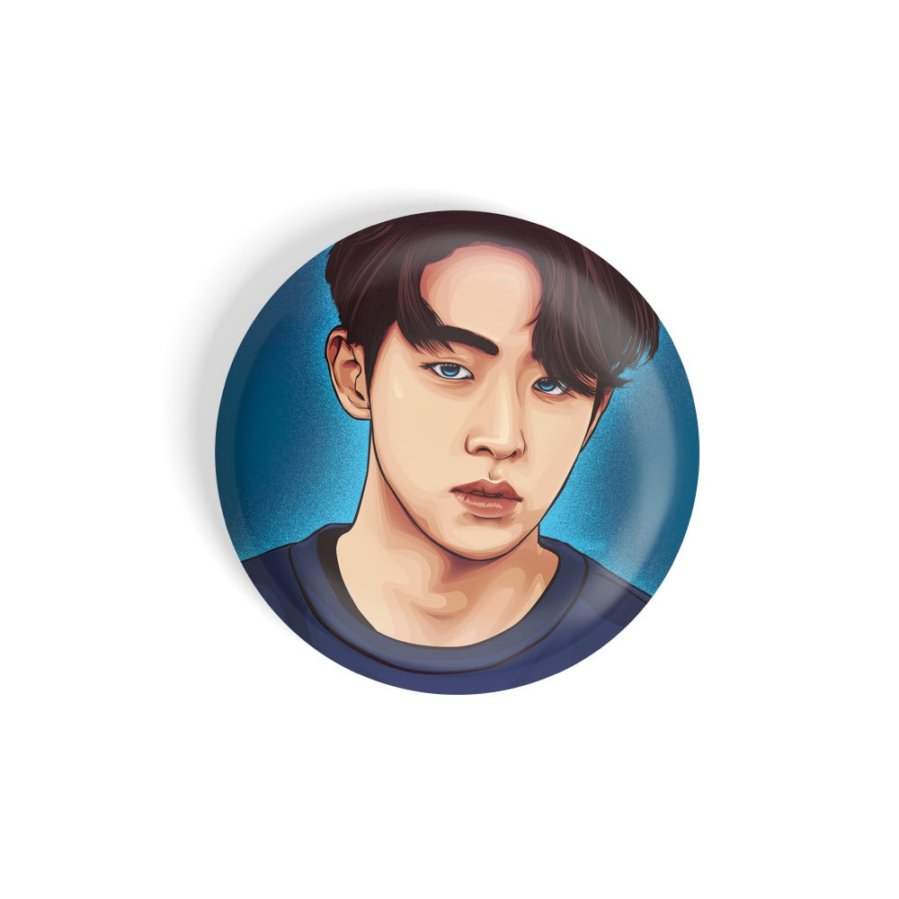 dhcrafts Round Fridge Magnet Multicolor Color Kdrama Actor Nam Joo Hyuk D5 Glossy Finish Design Pack of 1