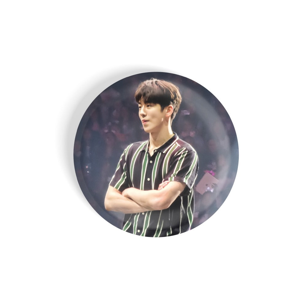 dhcrafts Round Fridge Magnet Multicolor Color Kdrama Actor Nam Joo Hyuk D6 Glossy Finish Design Pack of 1 (58 mm)