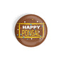 dhcrafts Round Fridge Magnet Brown Pongal D4 Glossy Finish Design Pack of 1 (58 mm)