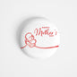 dhcrafts Round Fridge Magnet White Mother's Day D3 Glossy Finish Design Pack of 1 (58 mm)