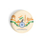 dhcrafts Round Fridge Magnet Yellow Republic Day 26th January D6 Glossy Finish Design Pack of 1 (58 mm)
