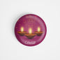 dhcrafts Round Fridge Magnet Pink Diwali D3 Glossy Finish Design Pack of 1
