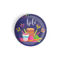 dhcrafts Round Fridge Magnet Blue Holi D3 Glossy Finish Design Pack of 1 (75 mm)
