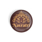 dhcrafts Round Fridge Magnet Brown Navaratri D1 Glossy Finish Design Pack of 1 (75 mm)