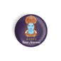dhcrafts Round Fridge Magnet Purple Ram Navami D2 Glossy Finish Design Pack of 1