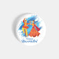 dhcrafts Round Fridge Magnet White Navaratri D2 Glossy Finish Design Pack of 1 (58 mm)
