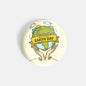 dhcrafts Round Fridge Magnet Yellow World Tourism Day D1 Glossy Finish Design Pack of 1 (58 mm)