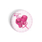 dhcrafts Round Fridge Magnet Pink Cancer Awareness Breast Cancer D3 Glossy Finish Design Pack of 1