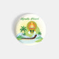 dhcrafts Round Fridge Magnet Multicolor Kerala Piravi Glossy Finish Design Pack of 1 (58 mm)