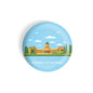 dhcrafts Round Fridge Magnet Blue Color Monuments Kazan Cathedral Glossy Finish Design Pack of 1 (75 mm)
