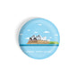 dhcrafts Round Fridge Magnet Blue Color Monuments Sydney Opera House Glossy Finish Design Pack of 1 (58 mm)