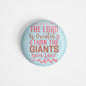 dhcrafts Round Fridge Magnet Multicolour God Jesus The Lord Is Greater Than The Giants You Face Glossy Finish Design Pack of 1 (58 mm)