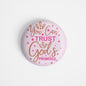dhcrafts Round Fridge Magnet Multicolour God Jesus You Can Trust God's Promise Glossy Finish Design Pack of 1